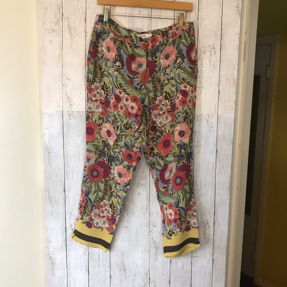Vintage “Foley’s Boho Hippie Style Floral Cropped Trousers | Size 13/34 - Picture 2 of 13